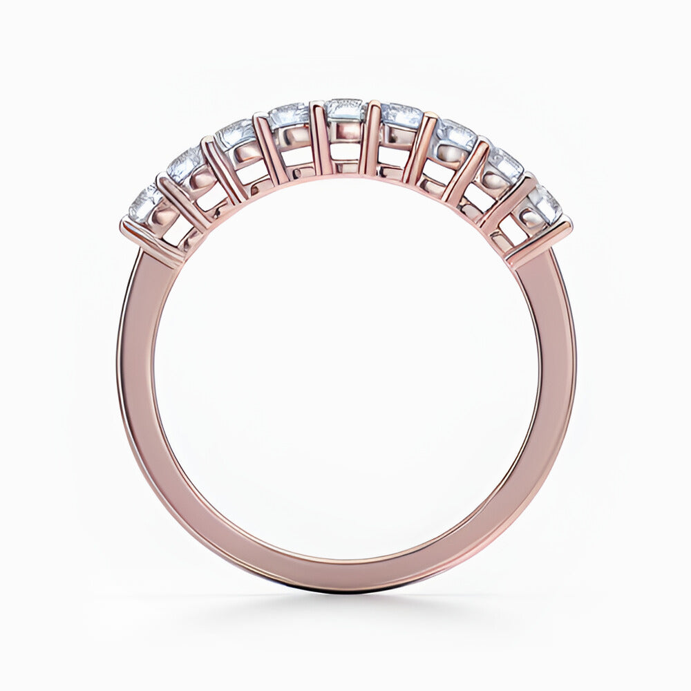 Nine Vows Wedding Band in Rose Gold