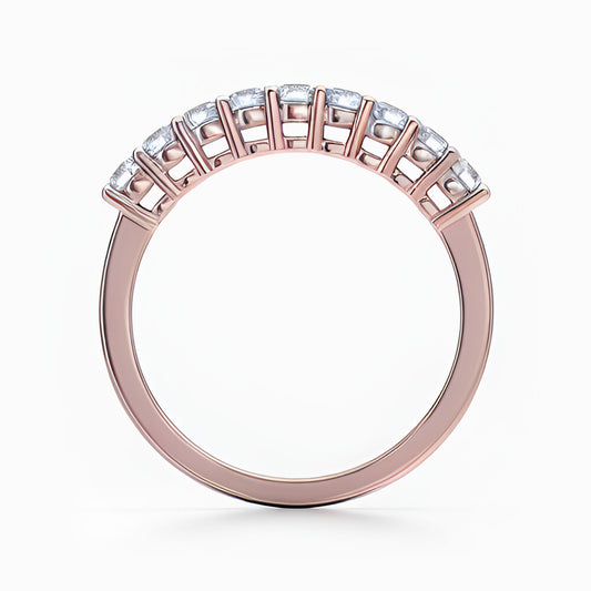 Nine Vows Wedding Band in Rose Gold
