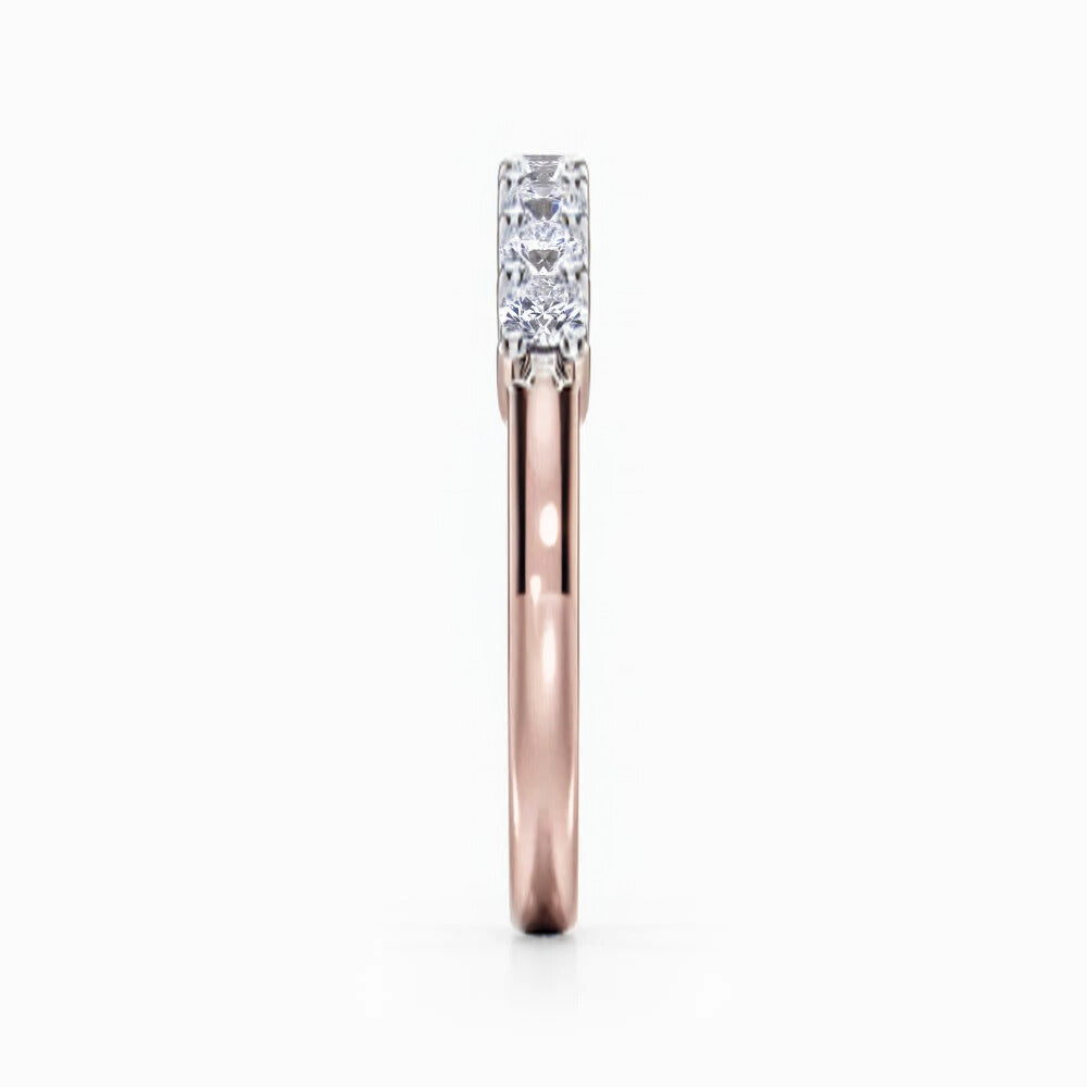 Nine Vows Wedding Band in Rose Gold