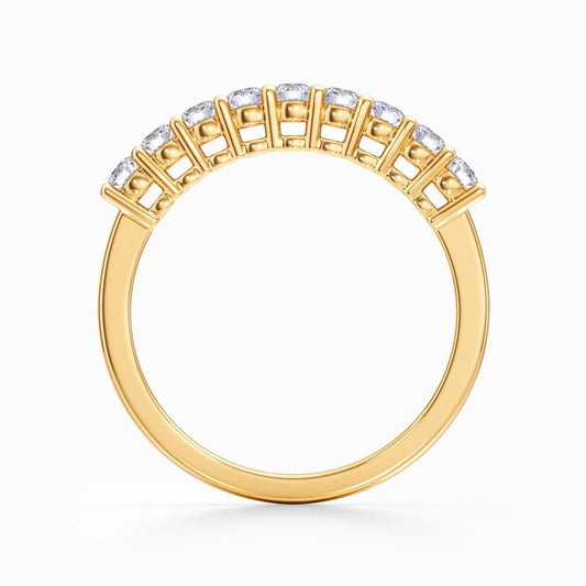 Nine Vows Wedding Band in Yellow Gold