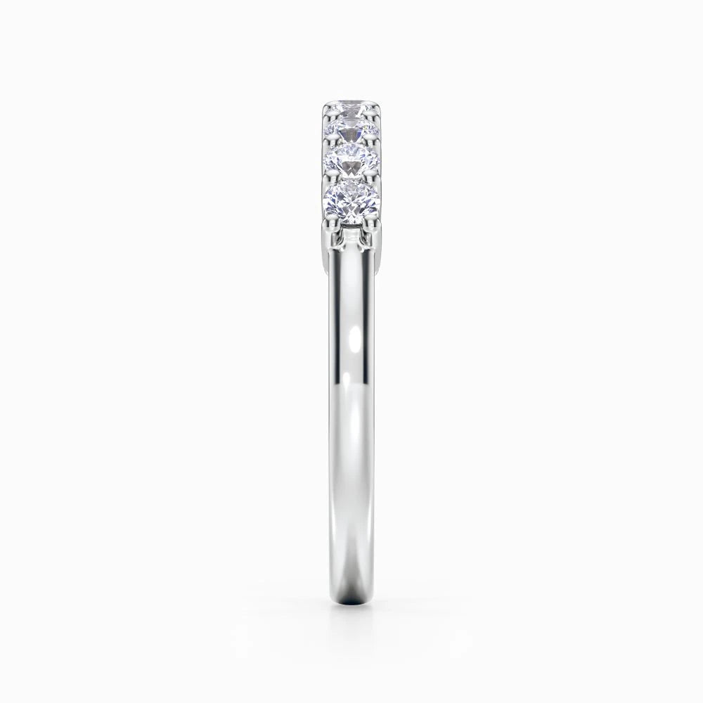Nine Vows Wedding Band in White Gold