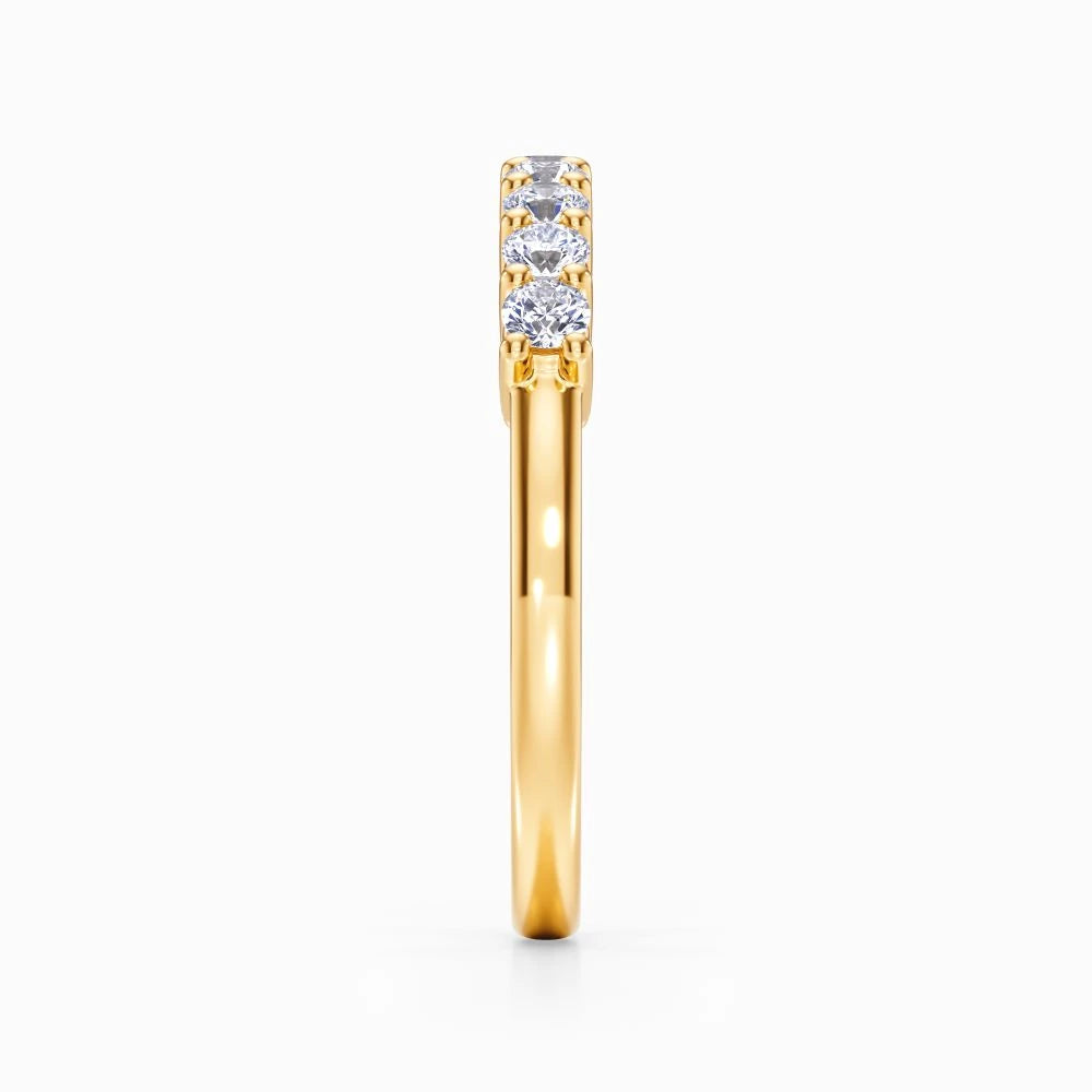 Nine Vows Wedding Band in Rose Gold
