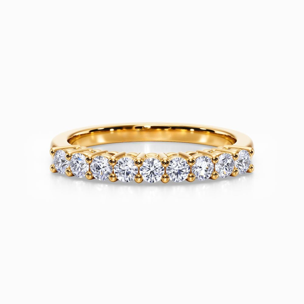 Nine Vows Wedding Band in Rose Gold