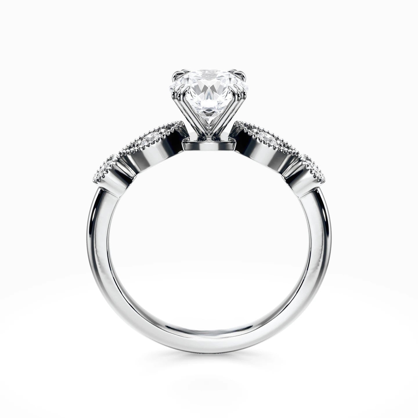 Antique Side Stones Ring