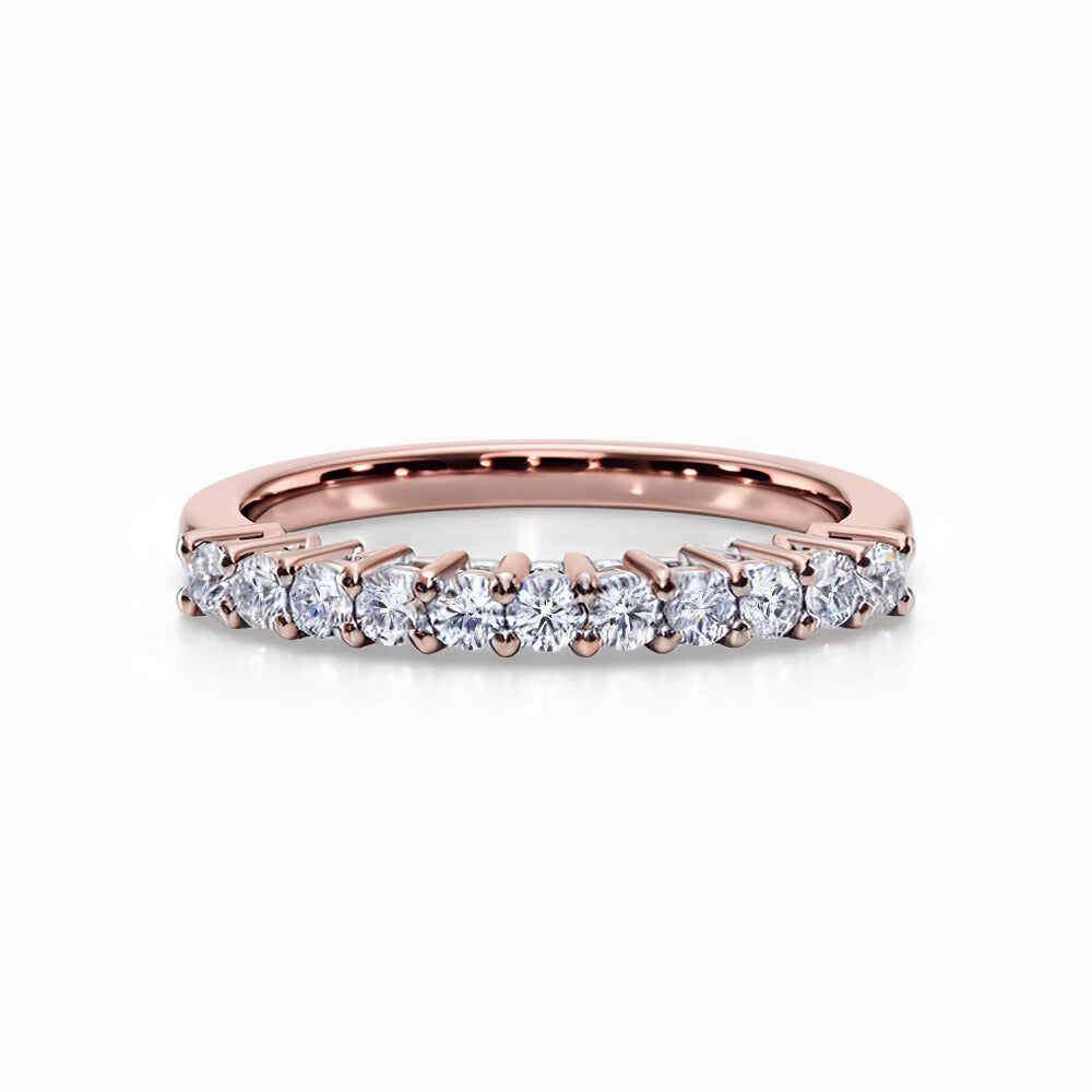 Eleven Vows Wedding Band in Rose Gold
