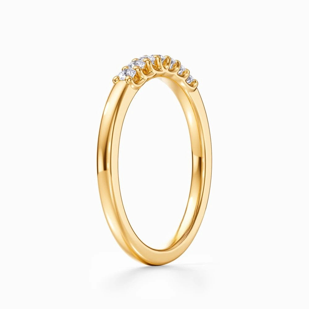 Seven Vows Wedding Band in White Gold