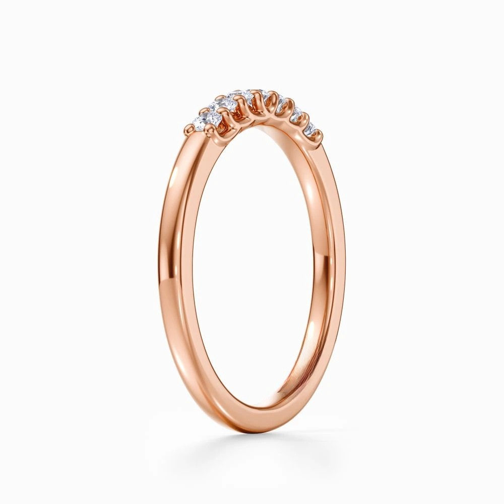 Seven Vows Wedding Band in Yellow Gold