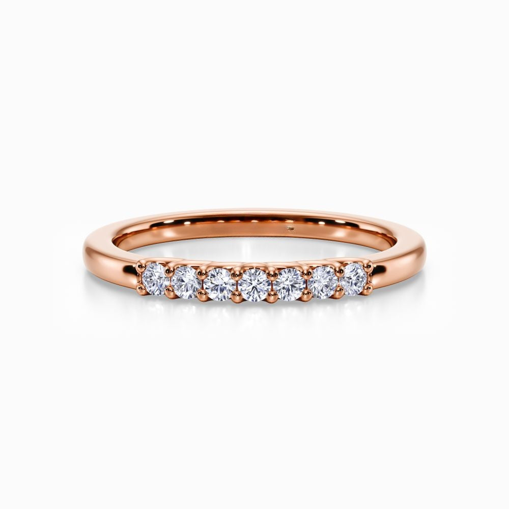Seven Vows Wedding Band in Yellow Gold