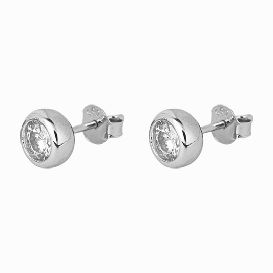 Bezel Bliss Stud Earring