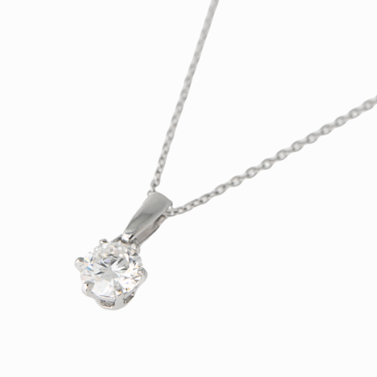 Eternal Solitaire Pendant Necklace