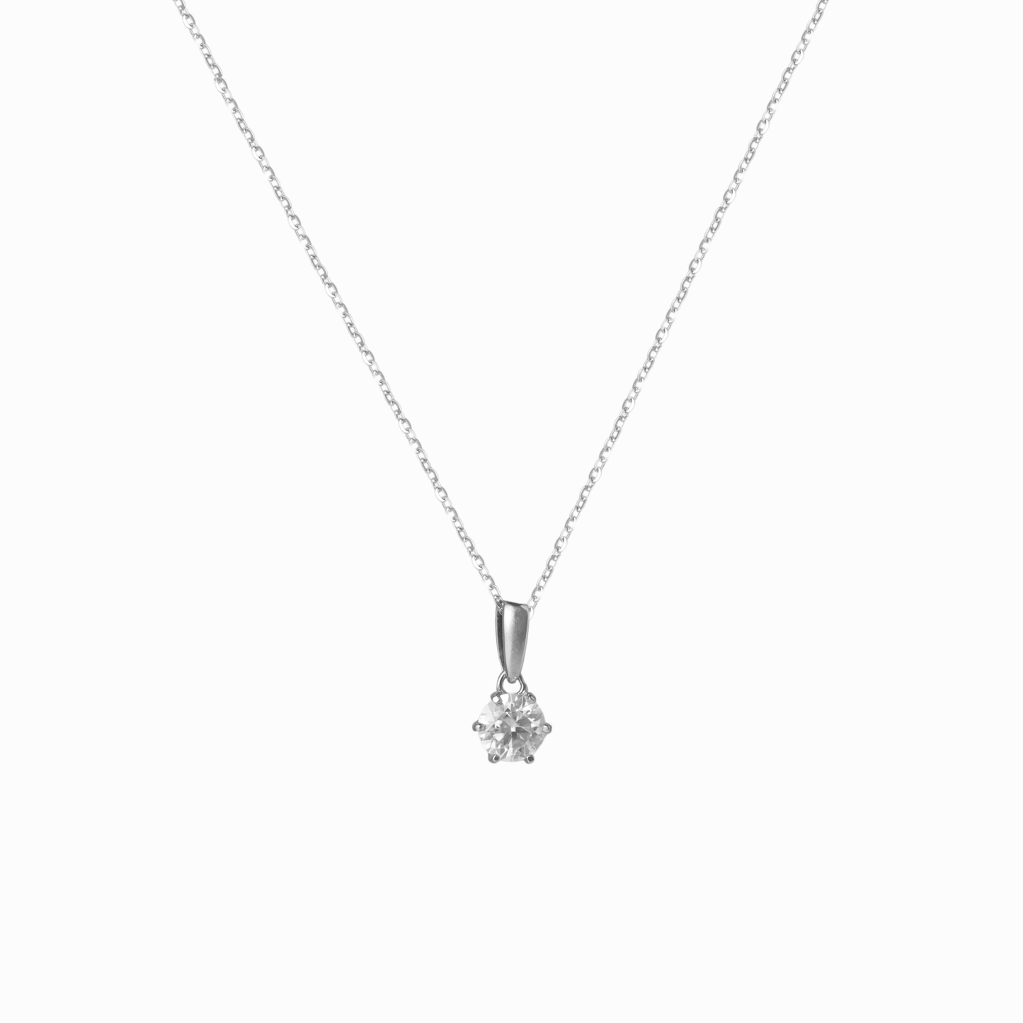 Eternal Solitaire Pendant Necklace