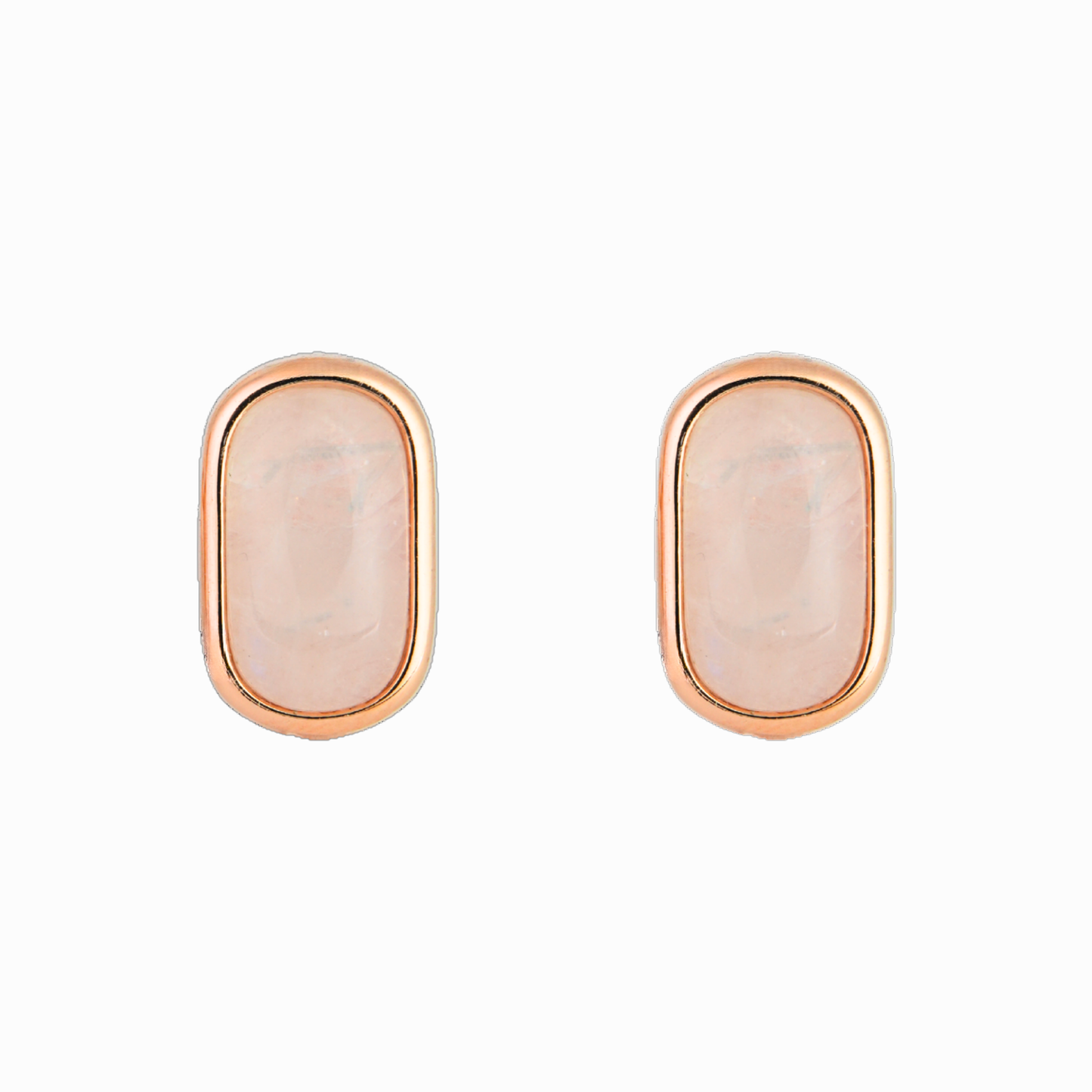 Serene Moonstone Stud Earring