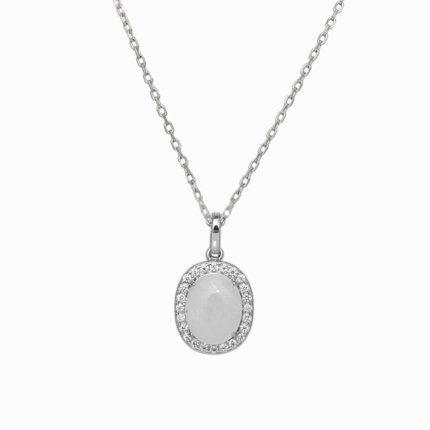 Nico Halo Moonstone Pendant Necklace