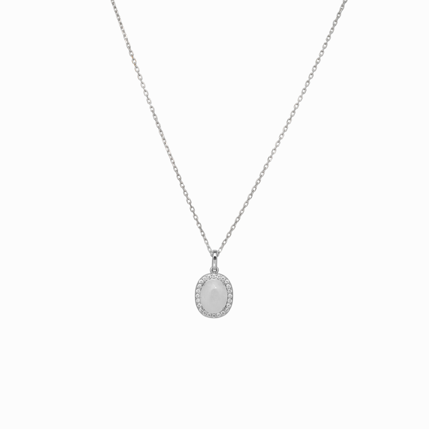 Nico Halo Moonstone Pendant Necklace