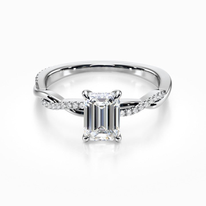 Split Shank Cathedral Rope Ring