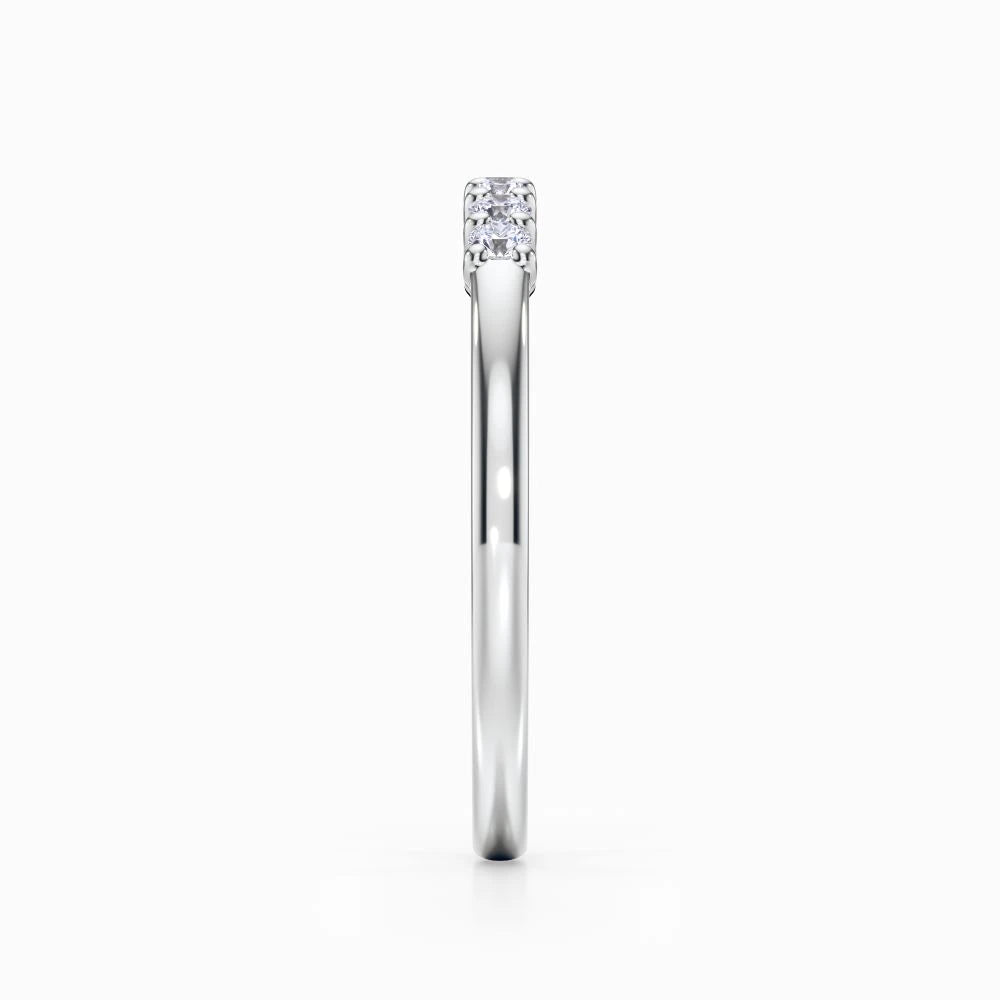 Seven Vows Wedding Band in White Gold