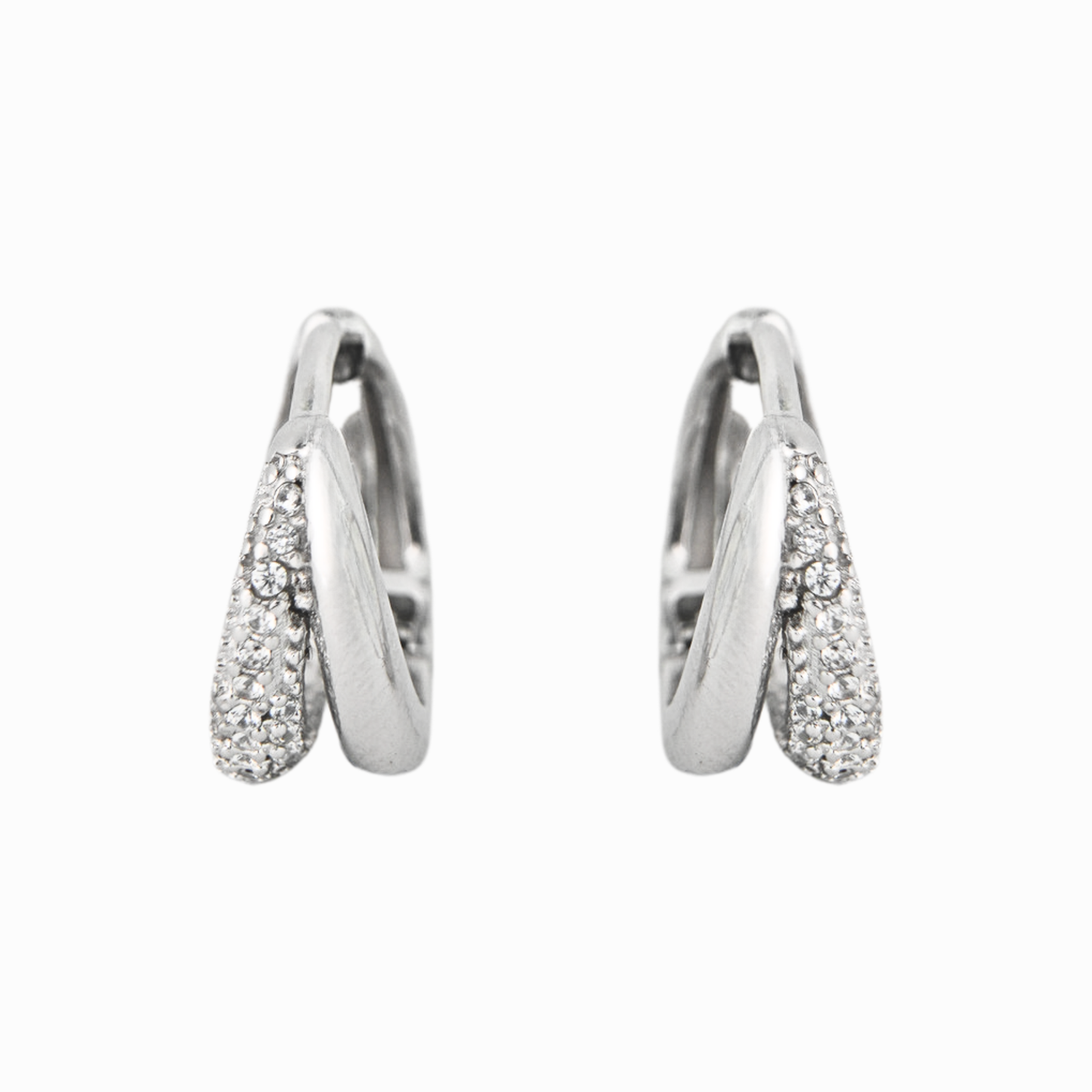Aureole Round Huggie Earring