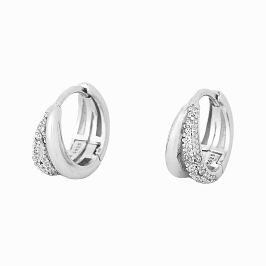 Aureole Round Huggie Earring