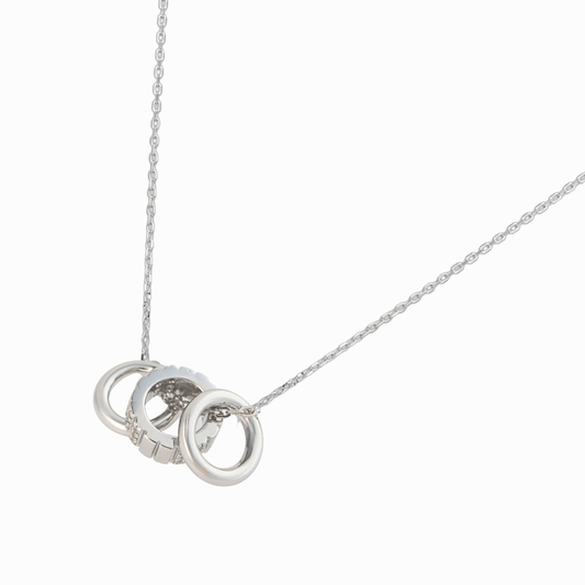 Trinity Orbit Pendant Necklace