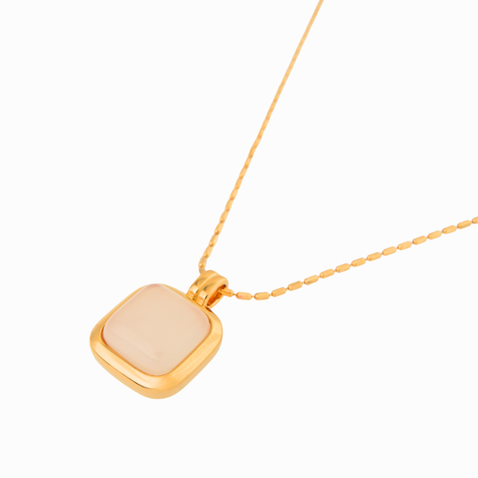 Agate Horizon Pendant Necklace