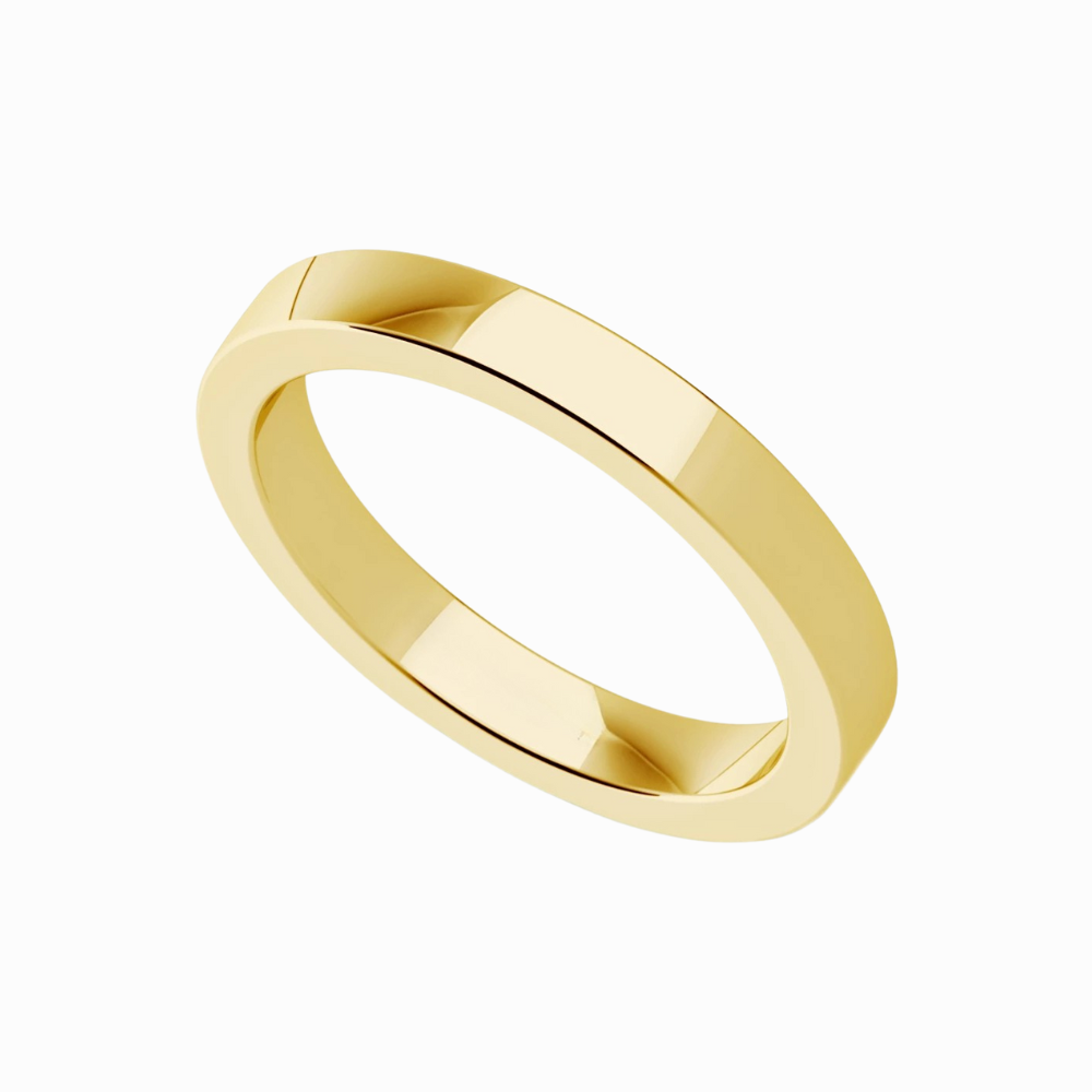 Yellow Gold for Men Wedding Band