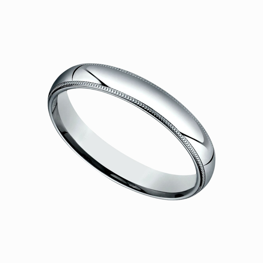 White Gold for Men Wedding Band