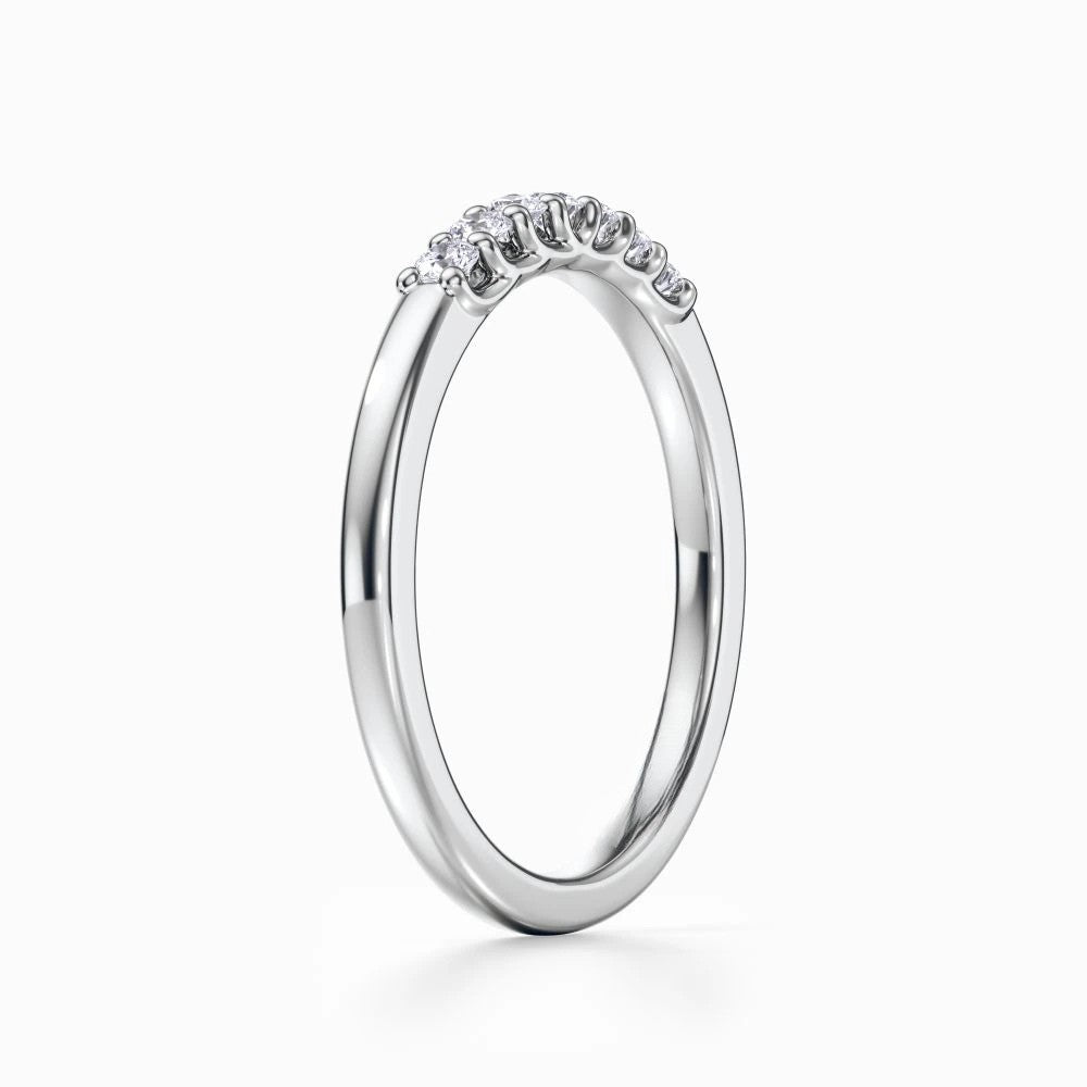 Seven Vows Wedding Band in Yellow Gold