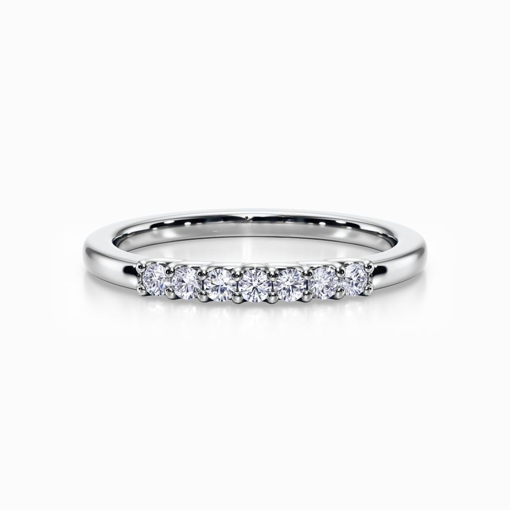 Seven Vows Wedding Band in Yellow Gold