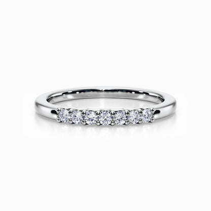 Seven Vows Wedding Band in Yellow Gold