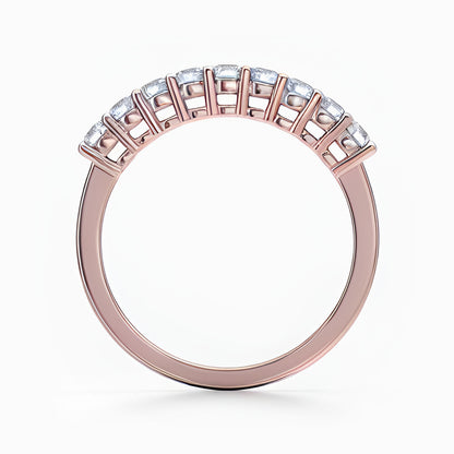 Nine Vows Wedding Band in Rose Gold