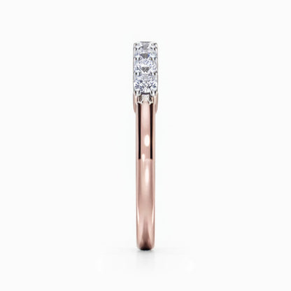 Nine Vows Wedding Band in Rose Gold