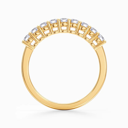 Nine Vows Wedding Band in Yellow Gold