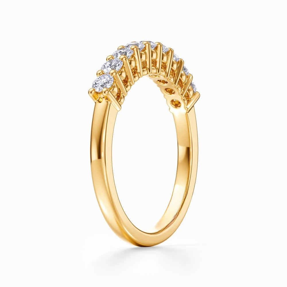 Nine Vows Wedding Band in Yellow Gold