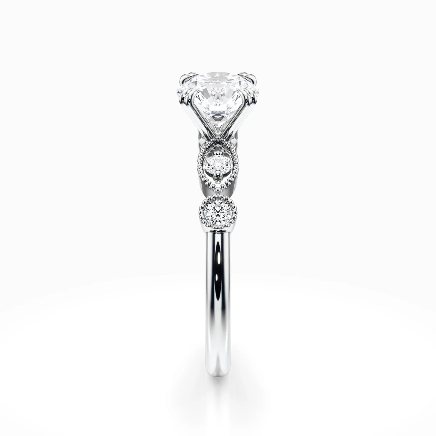 Antique Side Stones Ring