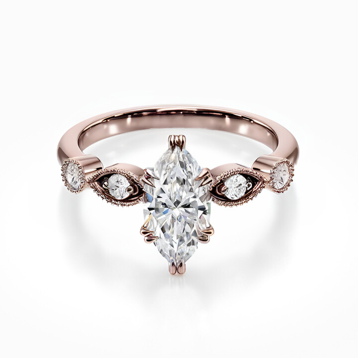 Antique Side Stones Ring