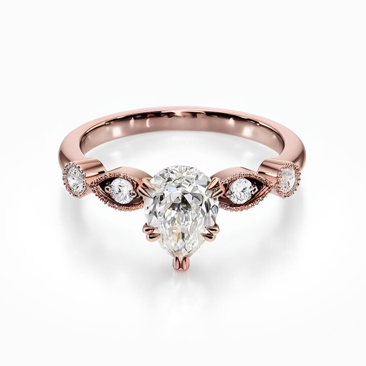 Antique Side Stones Ring