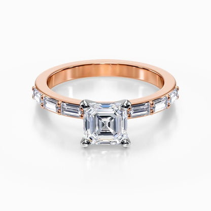 Baguette Pave Ring