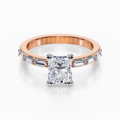 Baguette Pave Ring