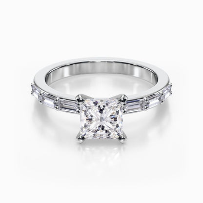 Baguette Pave Ring