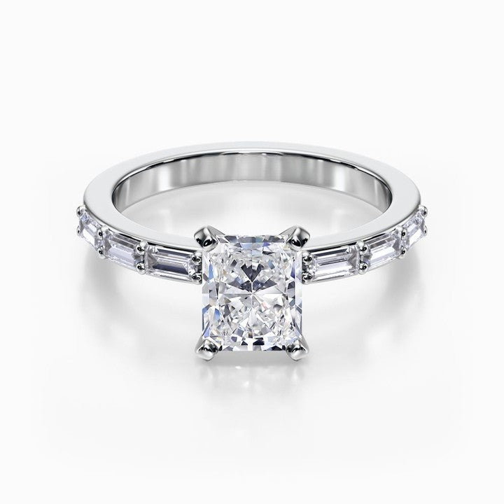 Baguette Pave Ring