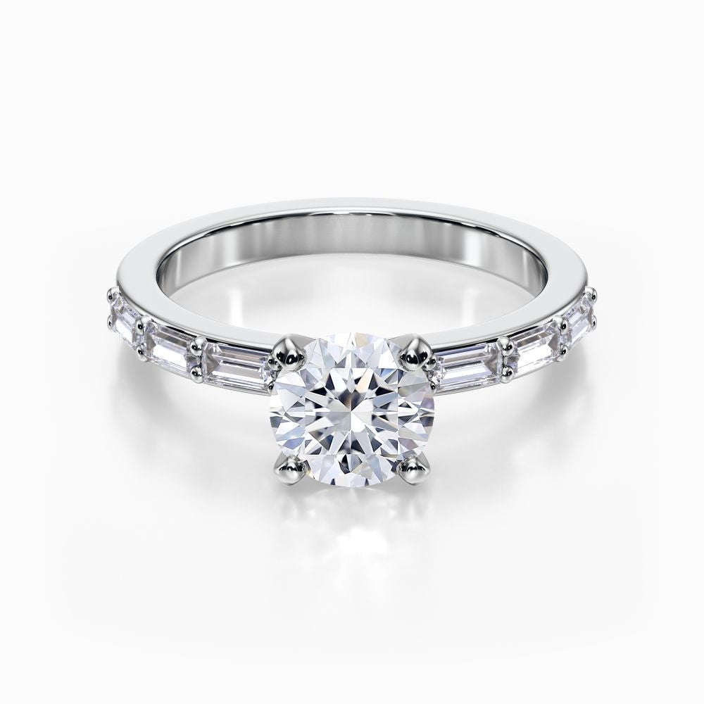 Baguette Pave Ring