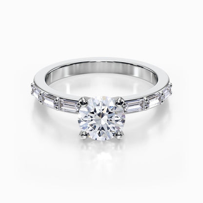 Baguette Pave Ring