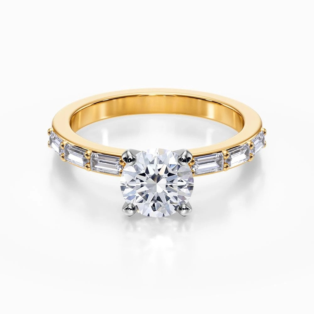 Baguette Pave Ring