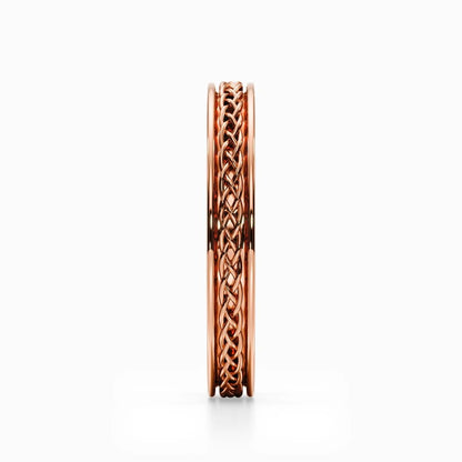 Celtic Knot Wedding Band in Yellow Gold