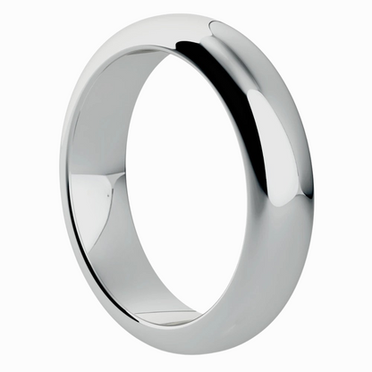 Classic Round Men Wedding Band in Yellow Gold