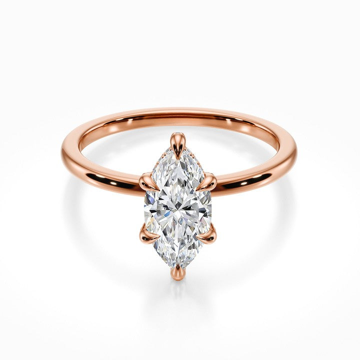 Crown Solitaire Ring