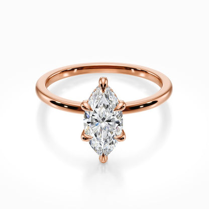 Crown Solitaire Ring