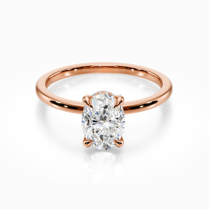 Crown Solitaire Ring