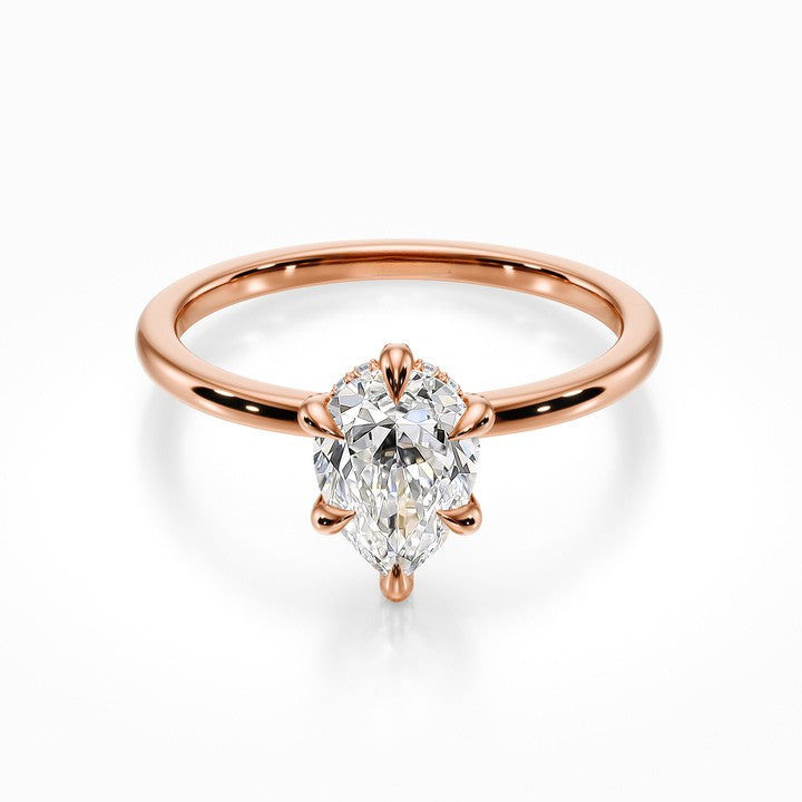Crown Solitaire Ring