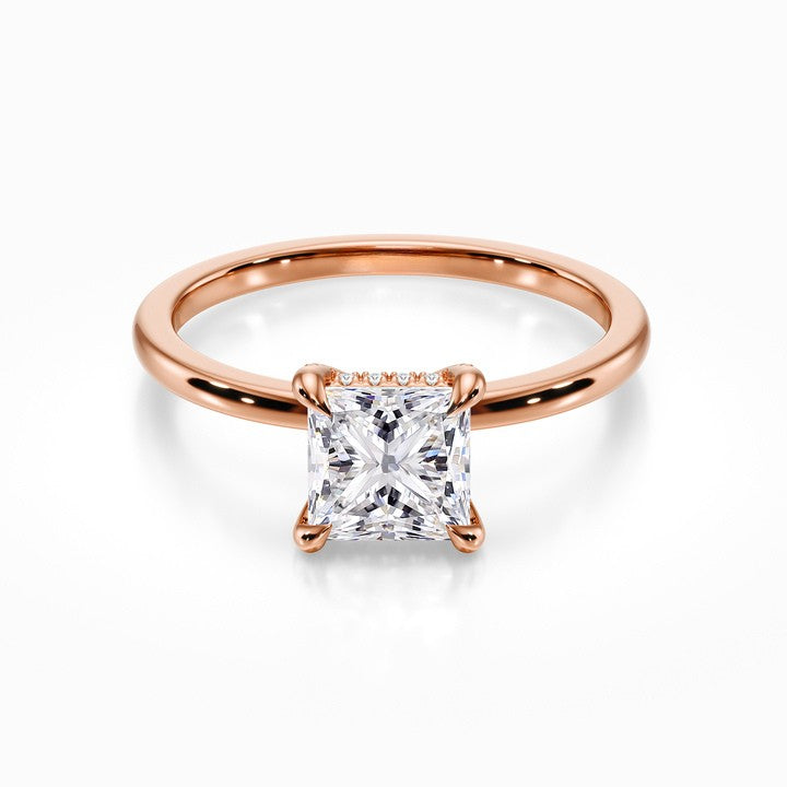 Crown Solitaire Ring